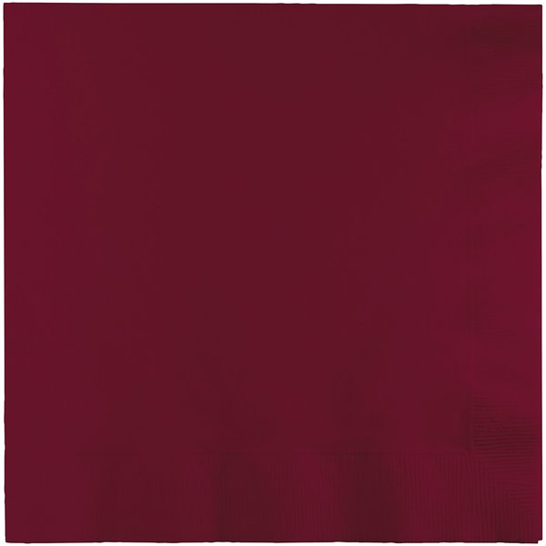 Touch Of Color Burgundy Napkins 3 ply, 6.5", 500PK 583122B